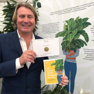 David Domoney highlights mental health benefits of houseplants at Chelsea Flower Show and scoops gold