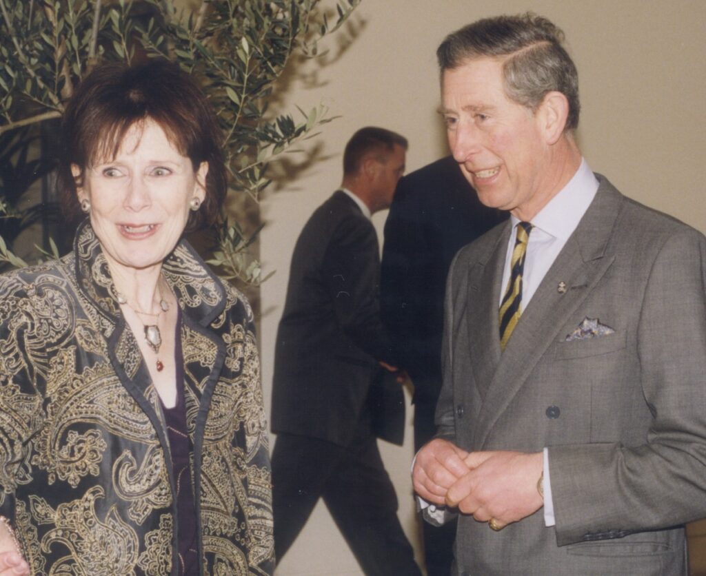 SANE CEO Marjorie Wallace with HRH Prince Charles
